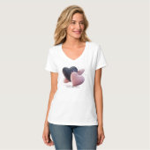 Kosmische Liebe Herz T - Shirt (Vorderseite Vollansicht)