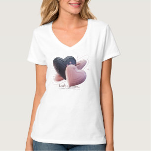 Kosmische Liebe Herz T - Shirt