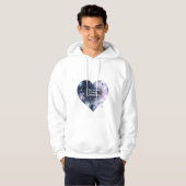 Kosmische Liebe Männergedecktes Sweatshirt (Vorne ganz)