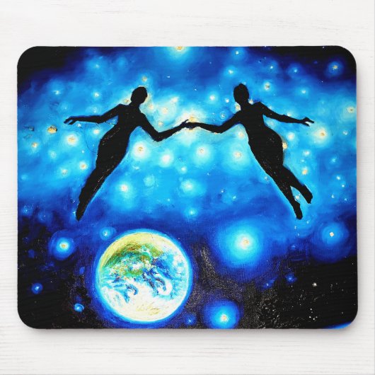 Kosmische Liebe Mousepad (Vorne)