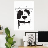 Kosmische Liebe Poster (Heimbüro)