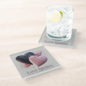 Kosmische Liebe Untersetzer (Schrägansicht)