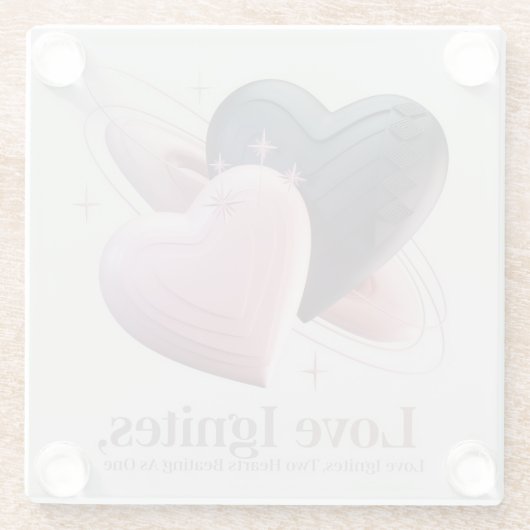 Kosmische Liebe Untersetzer (Rückseite)