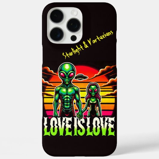 Kosmische Liebe von Alien Couple geteilt Case-Mate iPhone Hülle (Rückseite)