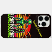 Kosmische Liebe von Alien Couple geteilt Case-Mate iPhone Hülle (Rückseite (Horizontal))