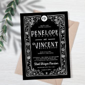 Kosmische Liebhaber | Hochzeit von Tarots Einladung