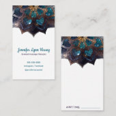 Kosmische Lila Boho Mandala Massagetherapie Visitenkarte (Vorne/Hinten)