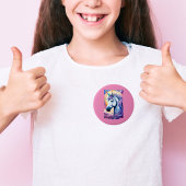 Kosmische Lila Einhorntaste Button