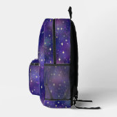 Kosmische Lila Galaxiestars Bedruckter Rucksack (Rechts)