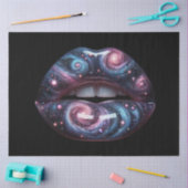 Kosmische Lippen Pop Art Surrealismus Dekoupage Seidenpapier (Basteln)