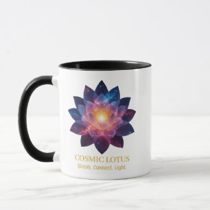 Kosmische Lotusblume   Galaxie-Blüten-Energie Tasse