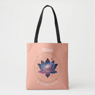 Kosmische Lotusblumen-Mutter-Blüte Tasche