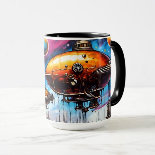 Kosmische Luft Tasse (VorderseiteRechts)