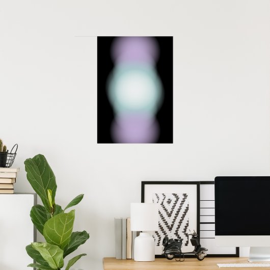 Kosmische Lumineszenz Poster (Heimbüro)