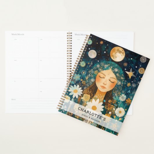 Kosmische Mädchen Boho Mond Planer (Anzeige)