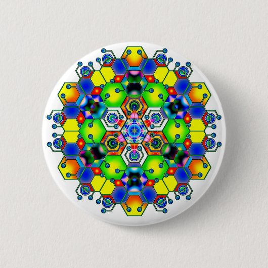 Kosmische Mandala 1 Button (Vorderseite)
