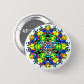 Kosmische Mandala 1 Button (Vorne & Hinten)
