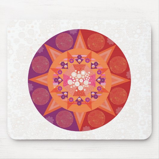 Kosmische Mandala Mousepad (Vorne)