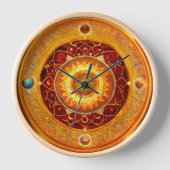 "Kosmische Mandalase: Planetenzeitmesser" Uhr (Vorderseite)