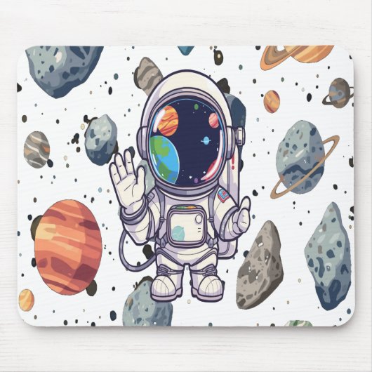 Kosmische Maus-Pad - weltraumbezogene Planeten und Mousepad (Vorne)