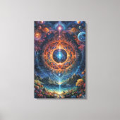 "Kosmische Meditation" Leinwanddruck (Vorderseite)