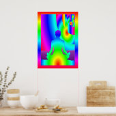 Kosmische Meditation Poster (Küche)