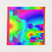 Kosmische Meditation Wandteppich (Vorderseite (Horizontal))