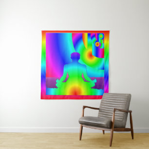 Kosmische Meditation Wandteppich