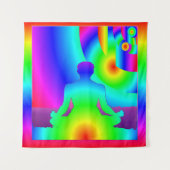 Kosmische Meditation Wandteppich (Vorderseite)