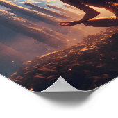 Kosmische Meditations-Kristall-Pforte Poster (Ecke)