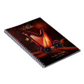 Kosmische Melodie, die Magie der Harfe. Notizblock (Rechte Seite)