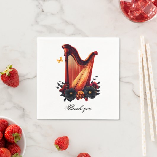 Kosmische Melodie, die Magie der Harfe Serviette (Beispiel)