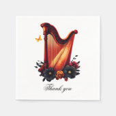 Kosmische Melodie, die Magie der Harfe Serviette (Vorderseite)