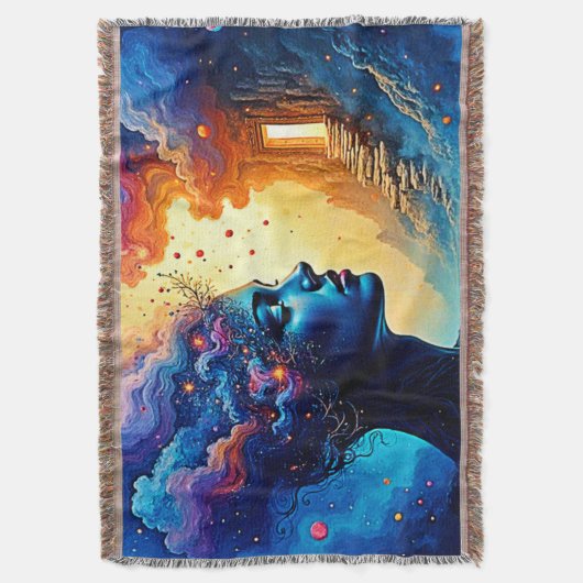 Kosmische Mindscape Art Decke (Vorderseite Vertikal)