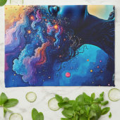 Kosmische Mindscape Art Geschirrtuch (Gefaltet)