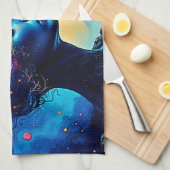Kosmische Mindscape Art Geschirrtuch (Viertel Falte)