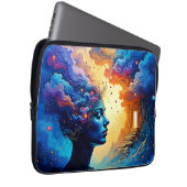 Kosmische Mindscape Art Laptopschutzhülle (Vorne Rechts)