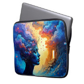 Kosmische Mindscape Art Laptopschutzhülle (Vorderseite Links)