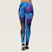 Kosmische Mindscape Art Leggings (Rückseite)