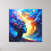 Kosmische Mindscape Art Leinwanddruck (Vorderseite)