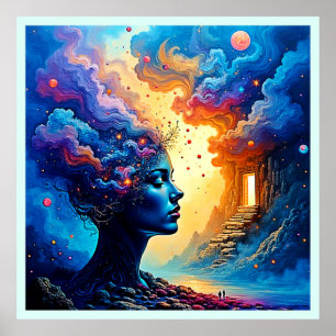 Kosmische Mindscape Art Poster