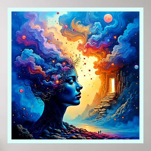 Kosmische Mindscape Art Poster (Vorne)