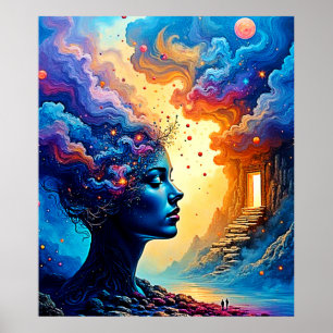 Kosmische Mindscape Art Poster