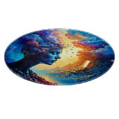 Kosmische Mindscape Art Schneidebrett (Ecke)