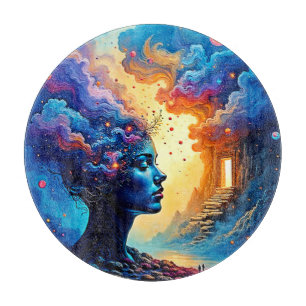 Kosmische Mindscape Art Schneidebrett