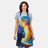 Kosmische Mindscape Art Schürze (Getragen)