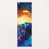 Kosmische Mindscape Art Yogamatte (Vorderseite)