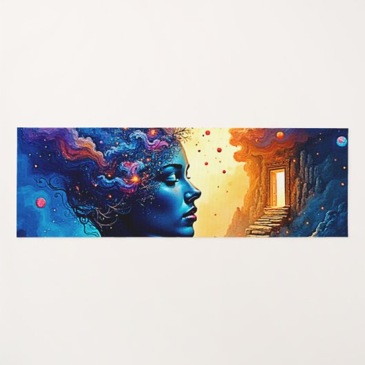 Kosmische Mindscape Art Yogamatte (Vorderseite (Horizontal))