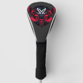 Kosmische Moth - Art Folklore Mothman Golf Headcover (Vorderseite)