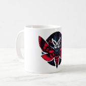 Kosmische Moth - Art Folklore Mothman Kaffeetasse (Vorderseite Links)